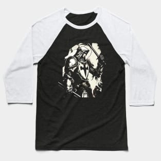 Dragon Slayer: Saint George black and white Edition Baseball T-Shirt